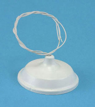 Dollhouse Miniature Utility Lamp, White